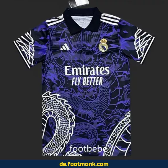 Real Madrid Trikot 2024/2025 Dragon Violet – Authentisches Fußballtrikot Herren/Damen/Kinder | Günstige Fussballtrikots online kaufen | Nike/Adidas Vereinstrikot | Personalisierbar mit Nummer & Name