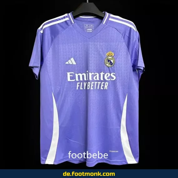 Real Madrid Auswärtstrikot 2024/2025 – Violet – Fußballtrikot Herren/Damen/Kinder | Günstige & Authentische Vereinstrikots | Nike/Adidas | Personalisierbar