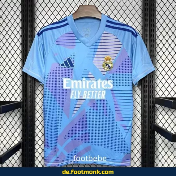 Real Madrid Torwart-Trikot 2024/2025 – Blaues Fußballtrikot für Herren – Authentisches Vereinstrikot von Adidas – Jetzt günstig online kaufen