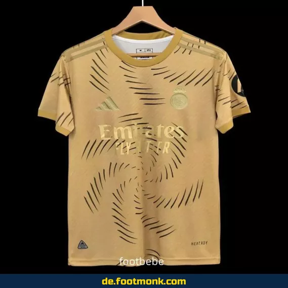 Real Madrid Trikot 2025/2026 – Special Edition Gold | Authentisches Fußballtrikot | Herren/Damen/Kinder | Limitierte Auflage | Nike/Adidas | Personalisierbar