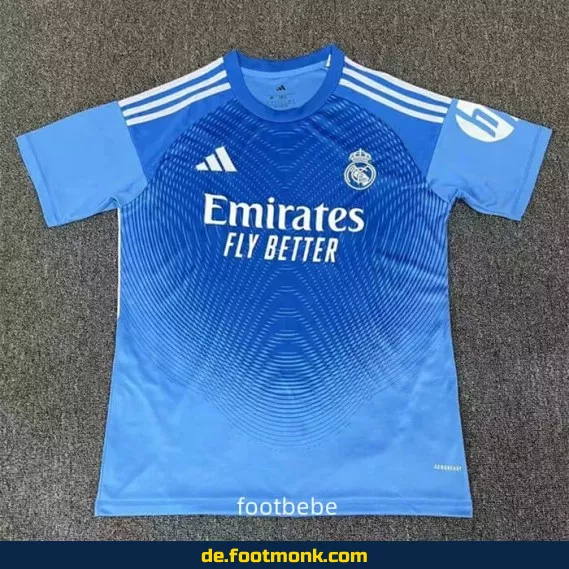 Real Madrid Torwarttrikot 2025/2026 blau – Authentisches Fußballtrikot für Herren, Damen & Kinder | Günstige Fussballtrikots online kaufen | Nike/Adidas Vereinstrikots | Personalisierbar mit Nummer & Name