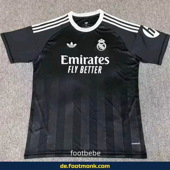 Real Madrid Fußballtrikot 2025/2026 Retro Schwarz – Authentisches Nike Trikot, Herren, Damen & Kinder, Bundesliga & WM & EM, personalisiert & nachhaltig
