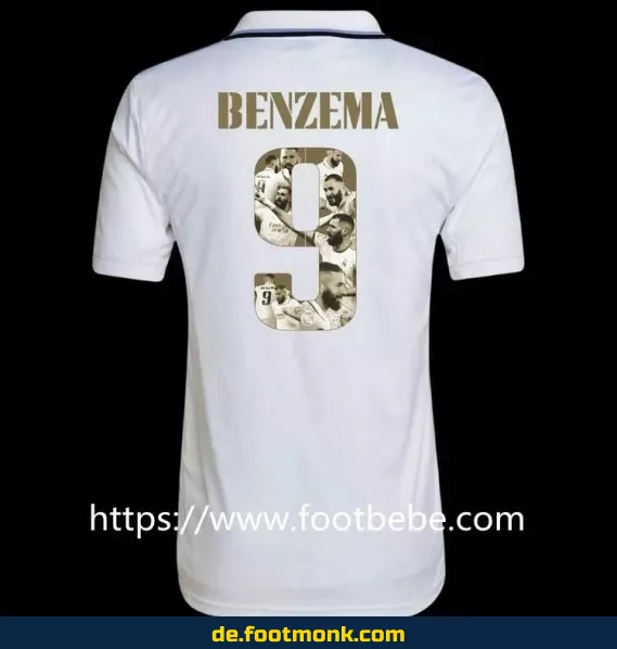 Real Madrid Heimtrikot 2022/2023 – Benzema Ballon d'Or Edition – Authentisches Fußballtrikot für Herren