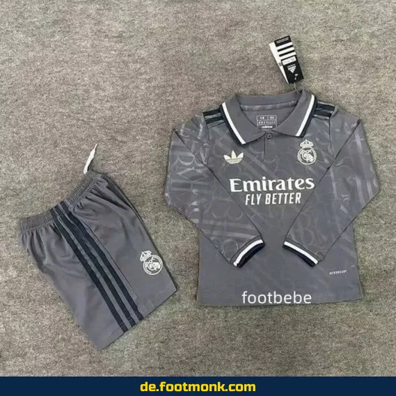 Real Madrid Kinder Fußballtrikot 2024/2025 Third Langarm – Authentisches Vereinstrikot für Jungen & Mädchen | Günstige Fussballtrikots Online Kaufen