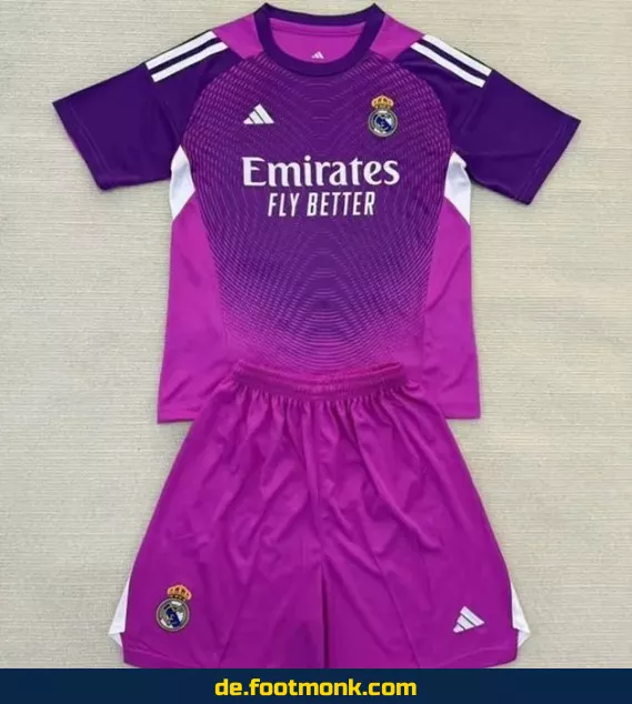 Real Madrid Kinder Trikot 2025/2026 – Violet – Günstige Fußballtrikots Online Kaufen | Authentisches Vereinstrikot für Kinder | Nike/Adidas