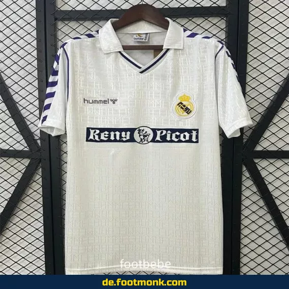Real Madrid Vintage Trikot 1989/90 Heim – Authentisches Retro-Fußballtrikot für Herren | Fussballtrikots günstig kaufen