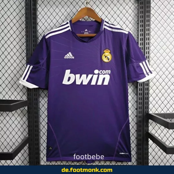 Real Madrid Vintage Trikot 2010/2011 (Drittes Trikot) – Retro Fußballtrikot Herren/Damen/Kinder – Authentisches Vereinstrikot – Nike/Adidas – Fussballtrikots günstig kaufen