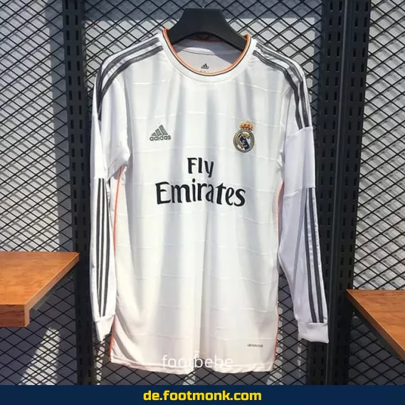 Real Madrid Vintage Trikot 2013/2014 Heim Herren Langarm – Authentisches Retro Fußballtrikot