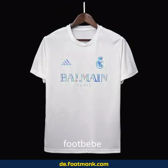 Real Madrid x Balmain Heimtrikot 2023/2024 Weiß – Authentisches Fußballtrikot Herren/Damen | Günstige Fussballtrikots online kaufen | Personalisierbar mit Nummer & Name