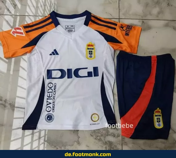 Authentisches Real Oviedo Kinder Fußballtrikot 2024/2025 Auswärtstrikot – Günstige Fußballtrikots online kaufen