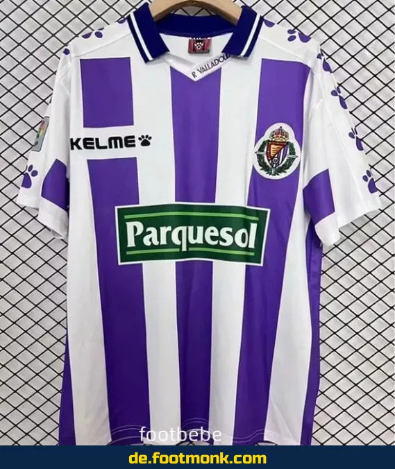Authentisches Vintage Fußballtrikot – Real Valladolid Heim 1995/96 – Retro Vereinstrikot für Herren & Damen