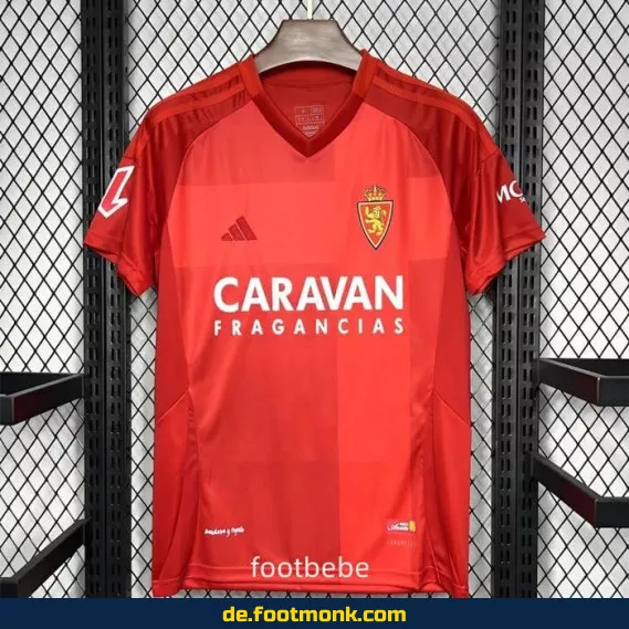 Real Zaragoza Auswärtstrikot 2024/2025 – Rot | Fußballtrikot Herren/Damen/Kinder | Günstige Vereinstrikots | Nike/Adidas | Personalisierbar