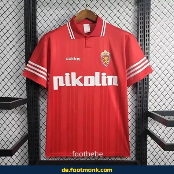 Authentisches Vintage Fußballtrikot Real Zaragoza Auswärts 1995/96 – Retro Vereinstrikot Herren/Damen