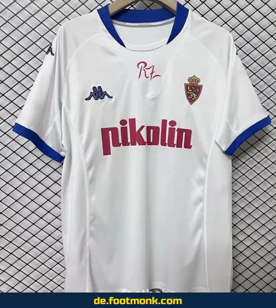 Authentisches Vintage Fußballtrikot Real Zaragoza Heim 2001/2002 – Retro Vereinstrikot Herren/Damen