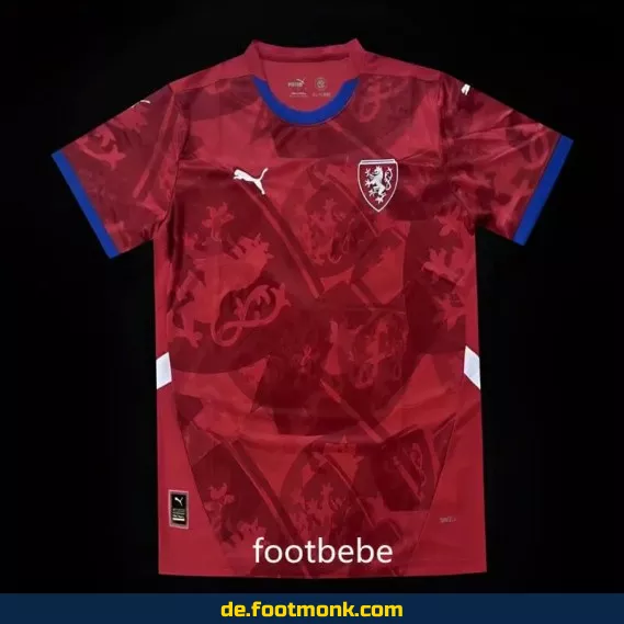 Tschechische Heimtrikot 2024/2025 – Rot | Fußballtrikot Herren/Damen/Kinder | Authentisches Fussballtrikot | Nike/Adidas | Personalisierbar