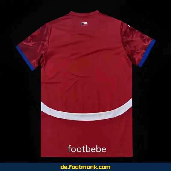 Tschechische Heimtrikot 2024/2025 – Rot | Fußballtrikot Herren/Damen/Kinder | Authentisches Fussballtrikot | Nike/Adidas | Personalisierbar