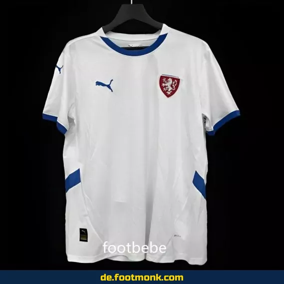 Tschechische Nationalmannschaft Auswärtstrikot 2024/2025 – Weißes Fußballtrikot Herren/Damen/Kinder | Günstige Fussballtrikots online kaufen | Authentisches EM Trikot | Nike/Adidas Vereinstrikots