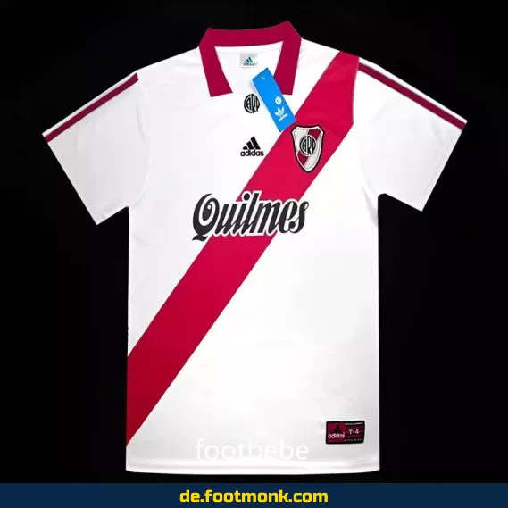 River Plate Vintage Trikot 1998/99 Heim – Retro Fußballtrikot Herren/Damen/Kinder – Authentisches Vereinstrikot