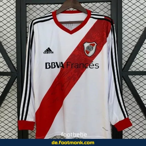 River Plate Vintage Trikot 2013/2014 Heim Herren Langarm – Authentisches Retro Fußballtrikot