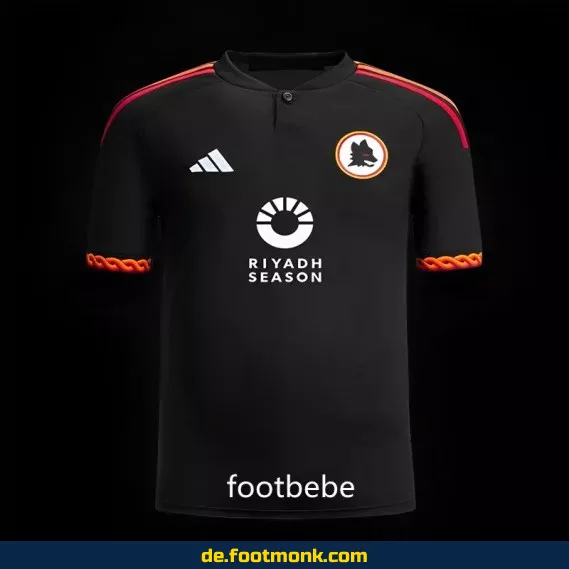 Fußballtrikot AS Rom 2023/2024 Drittes Trikot Schwarz – Günstig online kaufen | Herren & Damen