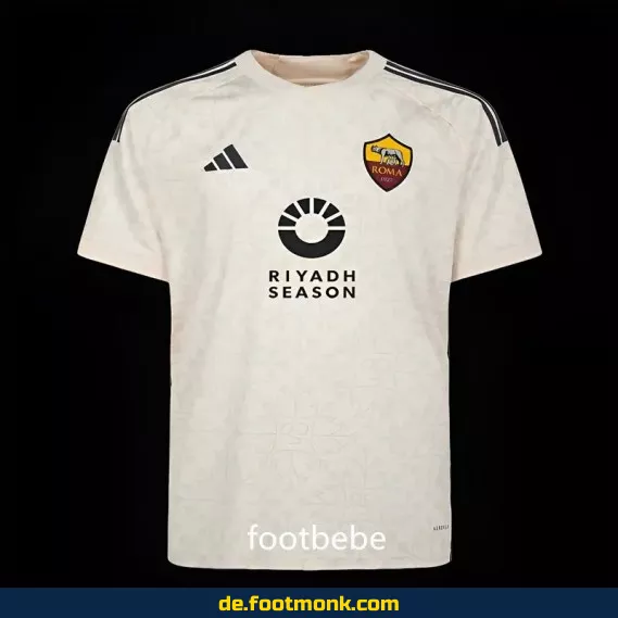 Fußballtrikot Herren AS Rom Auswärts 2023/2024 Weiß – Günstig online kaufen | Authentisches Nike/Adidas Vereinstrikot | Personalisierbar