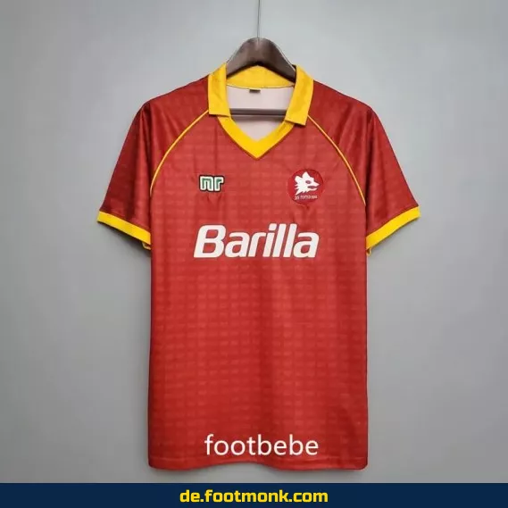Vintage Fußballtrikot AS Rom Heim 1990/91 – Retro Vereinstrikot Herren/Damen/Kinder | Authentisches Retro-Trikot | Günstig online kaufen