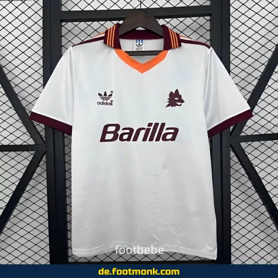 Vintage Fußballtrikot AS Rom 1992-1994 Auswärts – Retro Vereinstrikot Herren/Damen