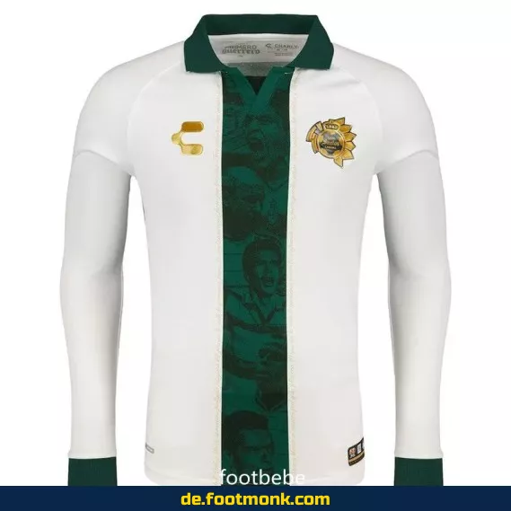 Authentisches Santos Laguna 40 Jahre Jubiläums-Trikot weiß mit langen Ärmeln – Fußballtrikot Herren/Damen/Kinder | Günstige Vereinstrikots | Nike/Adidas | Personalisierbar