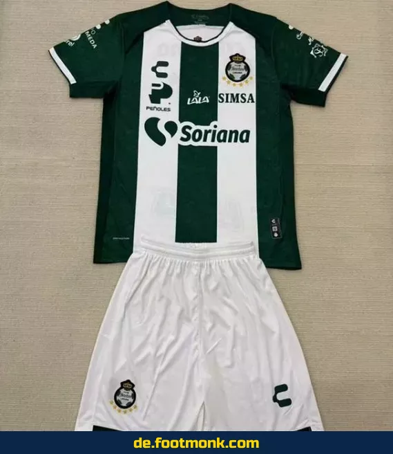 Fußballtrikot Santos Laguna Kinder 2025 Heim – Günstige Vereinstrikots online kaufen