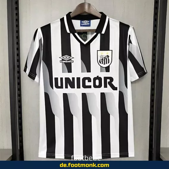 Vintage Fußballtrikot Santos 1998 Auswärts – Retro Vereinstrikot Herren/Damen