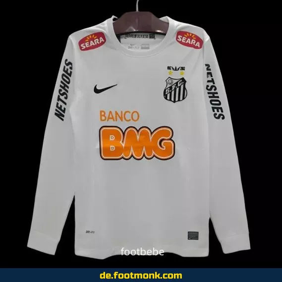 Vintage Santos Heimtrikot 2011/2012 Langarm – Authentisches Retro-Fußballtrikot für Herren