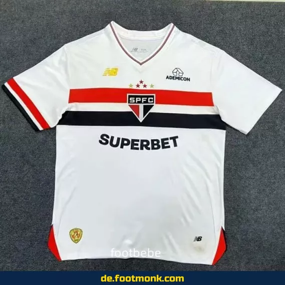 Fußballtrikot São Paulo 2025/26 Heim weiß – Authentisches Vereinstrikot | Herren, Damen & Kinder | Günstig online kaufen