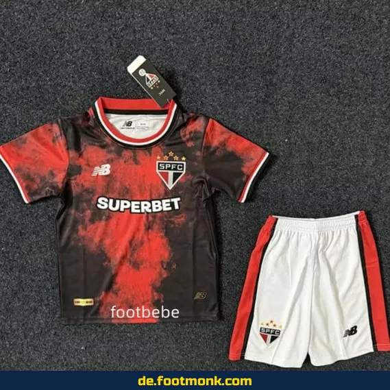 Fußballtrikot São Paulo Kinder 2024/2025 Auswärts – Günstige Fussballtrikots Online Kaufen