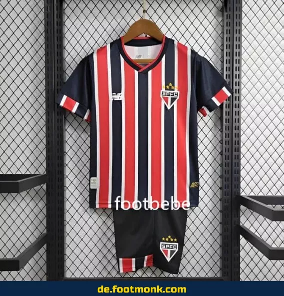 Fußballtrikot São Paulo Kinder 2024/2025 Auswärts – Günstige Kinder-Fußballtrikots online kaufen