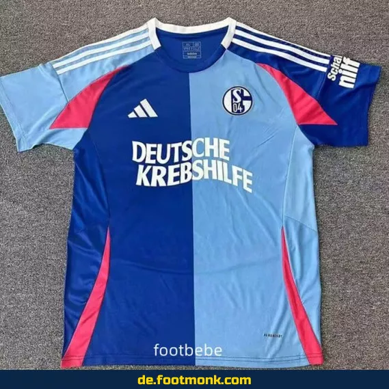 Schalke 04 Trikot 2024/2025 Heim – Authentisches Fußballtrikot Herren/Damen/Kinder | Blaues Vereinstrikot | Bundesliga Trikots | Nike/Adidas | Personalisierbar mit Nummer & Name