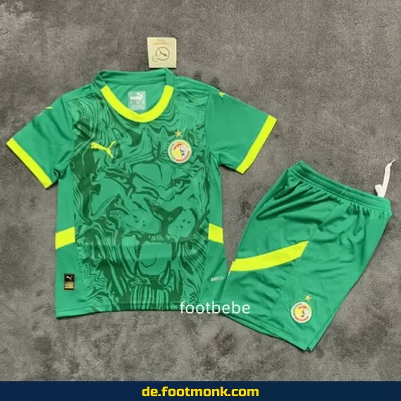 Senegal Auswärtstrikot Kinder 2024/2025 – Grünes Fußballtrikot für Jungen & Mädchen | Günstige Fussballtrikots online kaufen