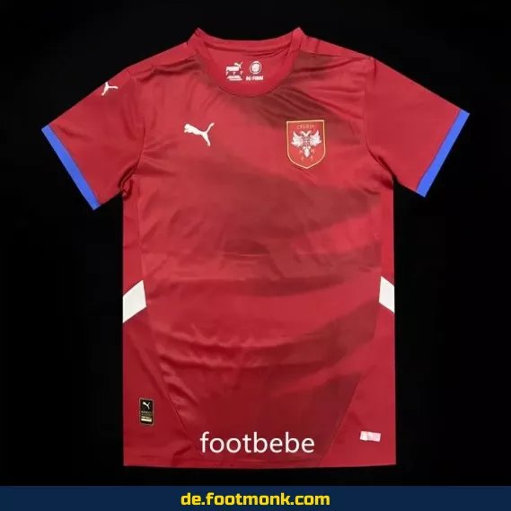 Serbien Heimtrikot EM 2024 Rot – Fußballtrikot Herren/Damen/Kinder | Günstig online kaufen | Authentisches Nike/Adidas Trikot | Personalisierbar mit Nummer & Name