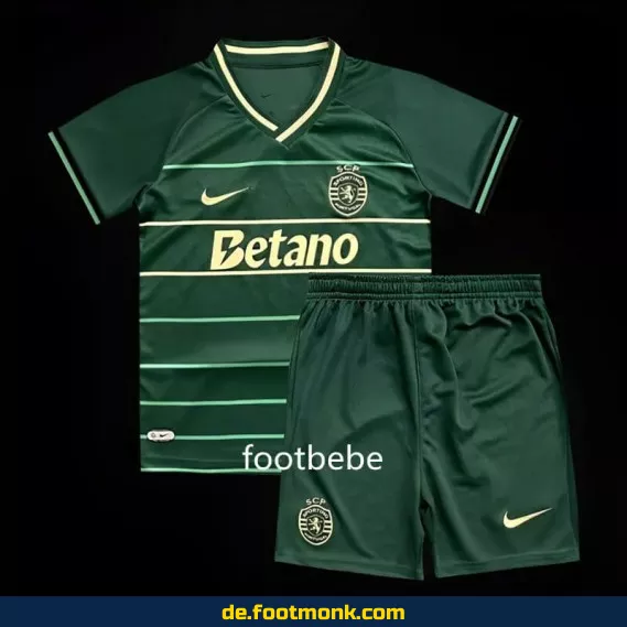 Sporting CP Kinder Auswärtstrikot 2024/2025 – Fußballtrikots für Kinder günstig online kaufen | Authentisches Vereinstrikot | Personalisierbar