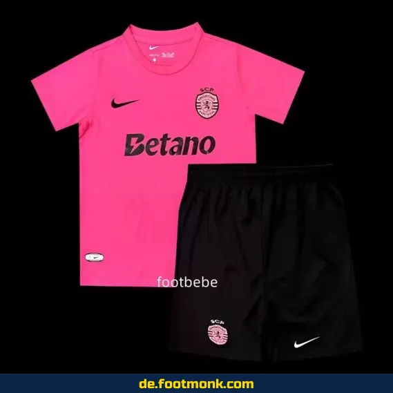 Sporting CP Kinder Fußballtrikot 2024/2025 – Rosa | Günstige Vereinstrikots für Kinder | Fußballtrikots online kaufen