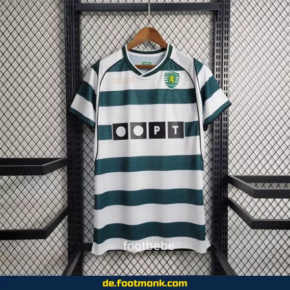 Sporting CP Vintage Trikot Heim 2001-2003 – Limitierte Sonderedition | Retro Fußballtrikot Herren/Damen | Authentisches Vereinstrikot | Fussballtrikots günstig kaufen