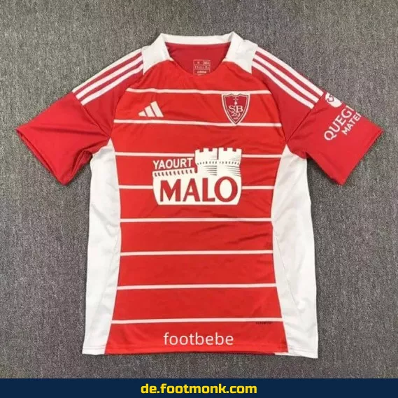 Stade Brestois 29 Heimtrikot 2024/2025 – Rot | Offizielles Fußballtrikot | Herren, Damen & Kinder | Günstig online kaufen | Personalisierbar mit Nummer & Name