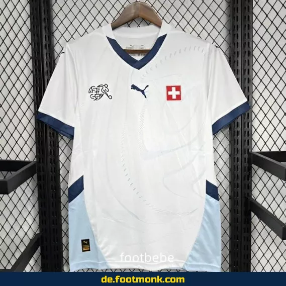 Schweiz Auswärtstrikot 2024 Weiß – Fußballtrikot Herren/Damen/Kinder | Günstig Online Kaufen | Authentisches Fussballtrikot