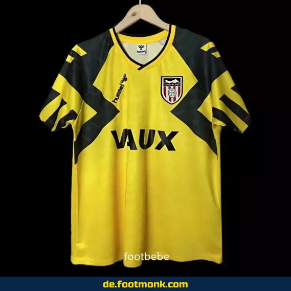 Vintage Sunderland Auswärtstrikot 1992/93 – Gelb | Retro Fußballtrikot | Authentisches Vereinstrikot | Herren & Damen