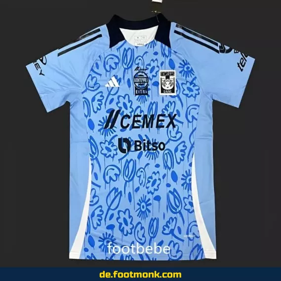 Authentisches Tigres UANL Heimtrikot 2024/2025 – Blaues Fußballtrikot für Herren, Damen & Kinder | Günstige Vereinstrikots | Nike/Adidas | Personalisierbar mit Nummer