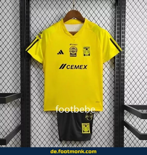 Authentisches Kinder Fußballtrikot Tigres UANL 2024/2025 – Gelb | Günstige Fussballtrikots Online Kaufen | Vereinstrikots für Jungen & Mädchen