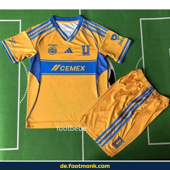 Tigres UANL Kinder Fußballtrikot 2025 – 65 Jahre Jubiläumsedition (Gelb) | Günstige Fussballtrikots für Jungen & Mädchen | Authentisches Vereinstrikot | Personalisierbar mit Nummer & Name