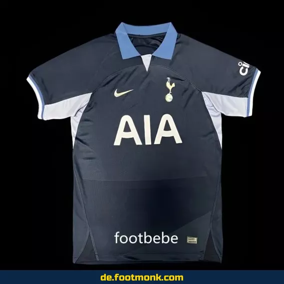 Tottenham Auswärtstrikot 2023/2024 – Blaues Fußballtrikot Herren/Damen/Kinder – Authentisches Nike/Adidas Vereinstrikot – Personalisierbar mit Nummer & Name