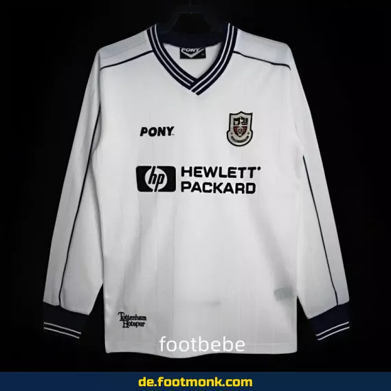 Tottenham Vintage Trikot 1997-1999 Heim Herren Langarm – Authentisches Retro Fußballtrikot