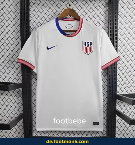 USA Heimtrikot 2024/2025 Weiß – Authentisches Fußballtrikot für Herren & Damen | Fussballtrikots günstig online kaufen