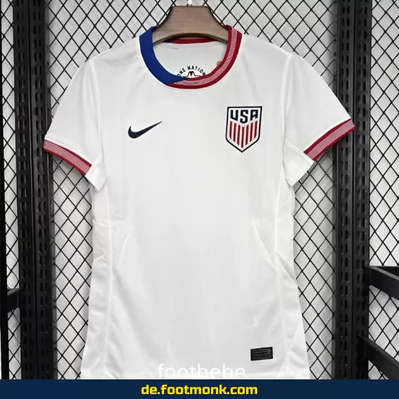 USA Damen Heimtrikot 2024/2025 Weiß – Fußballtrikot Damen | Günstige Fussballtrikots | Authentische Vereinstrikots | Nike/Adidas Trikots